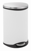 Shell Bin pedaalemmer 50 ltr, EKO wit, mat RVS
