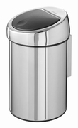 Wandafvalemmertje Touch bin, Brabantia RVS