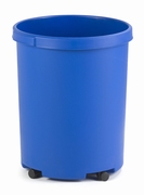 Ronde papierbak 50 ltr blauw