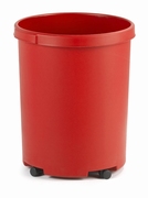 Ronde papierbak 50 ltr rood