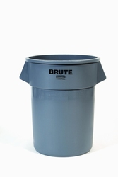 Ronde Brute Container 208,2 ltr, Rubbermaid grijs