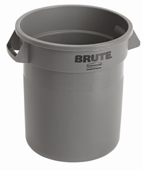 Ronde Brute container 37,9 ltr, Rubbermaid grijs