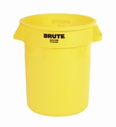 Ronde Brute container 75,7 ltr, Rubbermaid geel