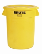 Ronde Brute container 121,1 ltr, Rubbermaid geel