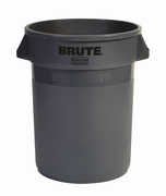 Ronde Brute container 121,1 ltr, Rubbermaid grijs