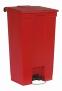 Step-On Classic container 87 ltr, Rubbermaid rood