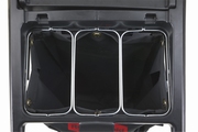 Drievoudige afvalzakhouder, Rubbermaid staal