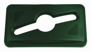 Gecombineerd deksel, Rubbermaid groen