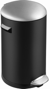 Belle Deluxe pedaalemmer 20 ltr, EKO zwart glanzend, mat RVS