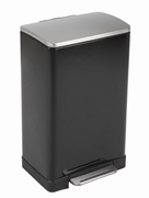 E-Cube pedaalemmer 40 ltr, EKO zwart glanzend, mat RVS