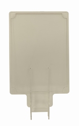 Slim Jim recycling panel, Rubbermaid transparant