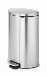 Pedaalemmer FlatBack+ 40 ltr, Brabantia mat RVS FPP