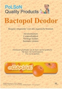 Bactopol DEODOR Orange 5L. Tegen alle organische geurhinder