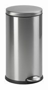 Afvalemmer Rond 30 liter, Simplehuman mat RVS