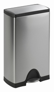 Afvalemmer Classic 38 liter, Simplehuman mat RVS