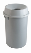 Kunststof afvalbak met open top, 60 ltr grijs
