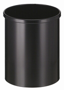 Ronde papierbak 15 ltr zwart