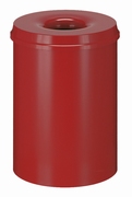 Vlamdovende papierbak 30 ltr rood