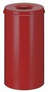 Vlamdovende papierbak 50 ltr rood