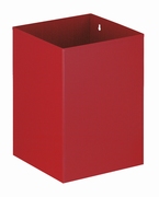 Vierkante papierbak rood