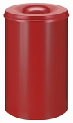 Vlamdovende papierbak 110 ltr rood