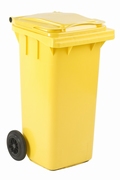 Mini-container 120 ltr geel