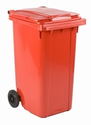 Mini-container 240 ltr rood