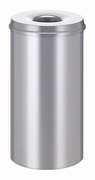 Vlamdovende papierbak 50 ltr zilver