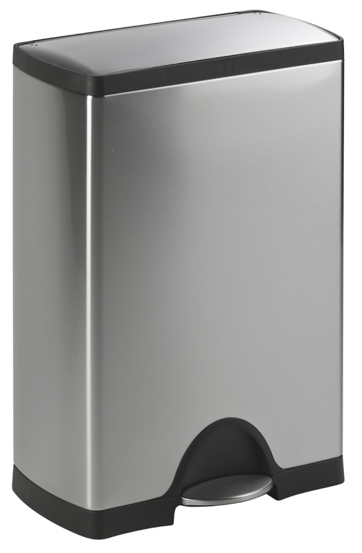 Afvalemmer Classic 50 liter, Simplehuman mat RVS