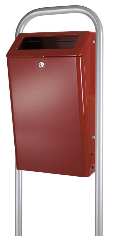 Buitenafvalbak 50 ltr bordeaux