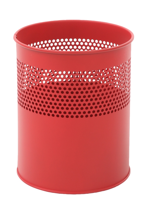 Half geperforeerde papierbak 10 ltr rood