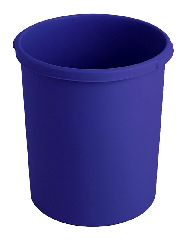 Kunststof papierbak, 30 ltr blauw