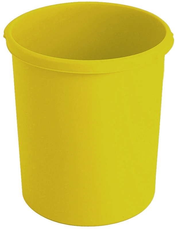 Kunststof papierbak, 30 ltr geel