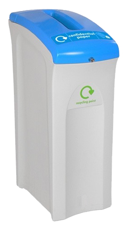 Midi Confidential Paper Envirobin, 82 ltr grijs, blauw
