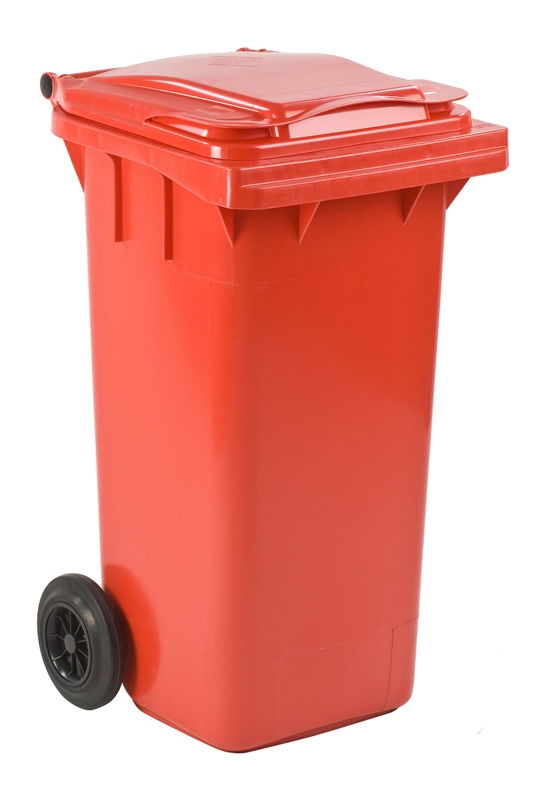 Mini-container 120 ltr rood