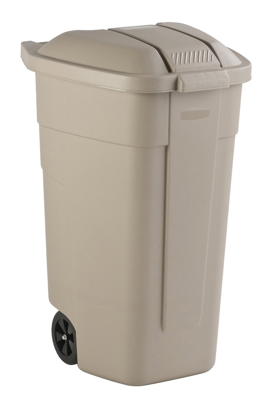 Mobiele container basis 110 ltr beige