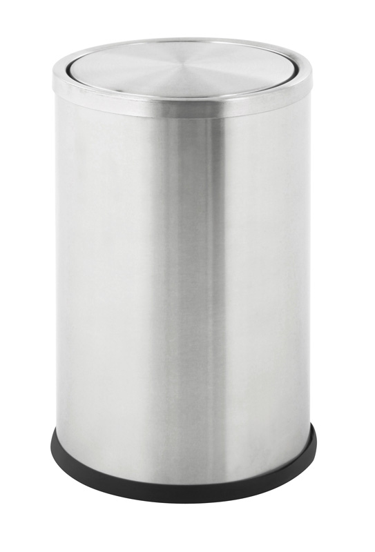 Papierbak Swing 10 ltr mat RVS