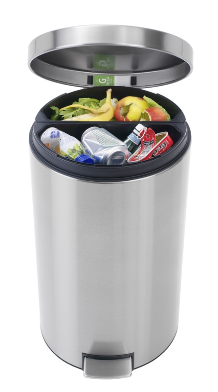 Pedaalemmer Twin Bin 2x20 ltr, Brabantia mat RVS FPP