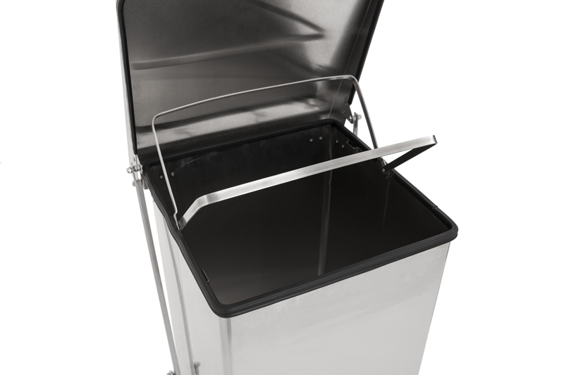 Pedaalvuilnisbak industrieëel 152L RVS