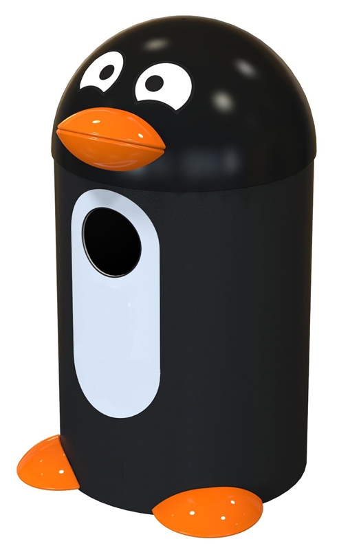 PenguinBuddy 55 ltr zwart, wit, oranje