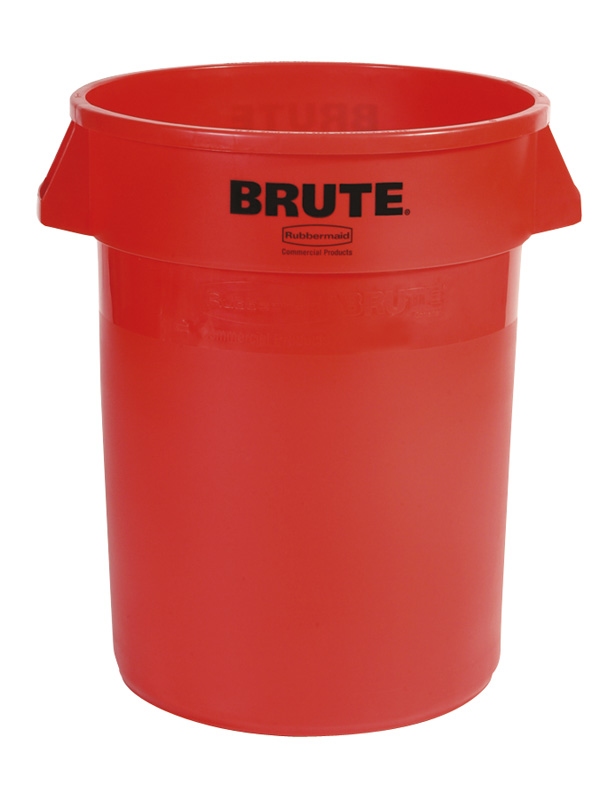 Ronde Brute container 121,1 ltr, Rubbermaid rood