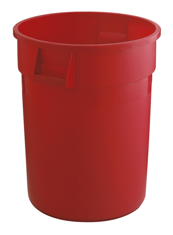 Ronde Brute container 121,1 ltr, Rubbermaid rood