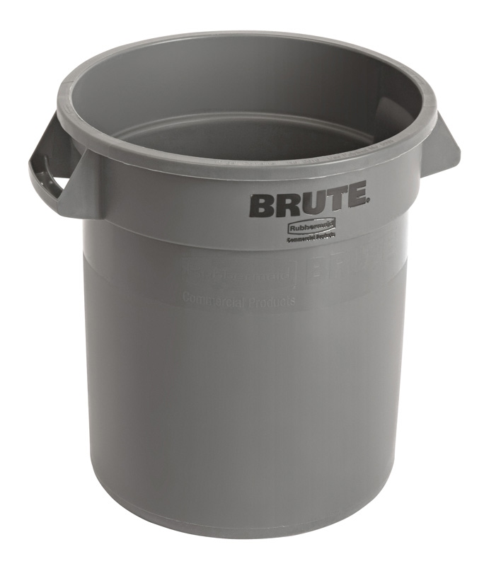 Ronde Brute container 37,9 ltr, Rubbermaid grijs