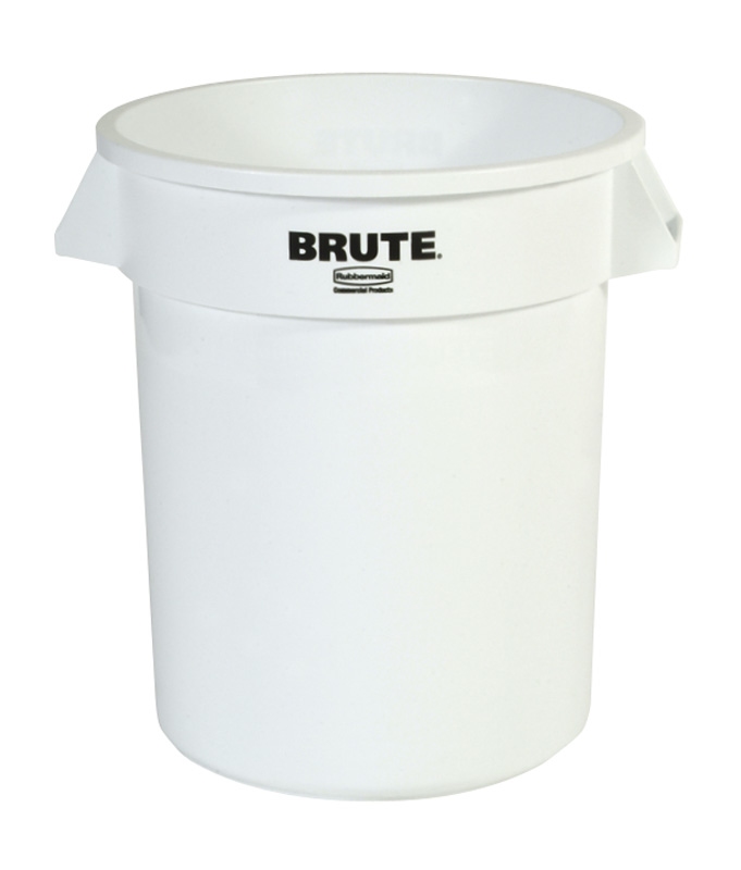 Ronde Brute container 75,7 ltr, Rubbermaid wit