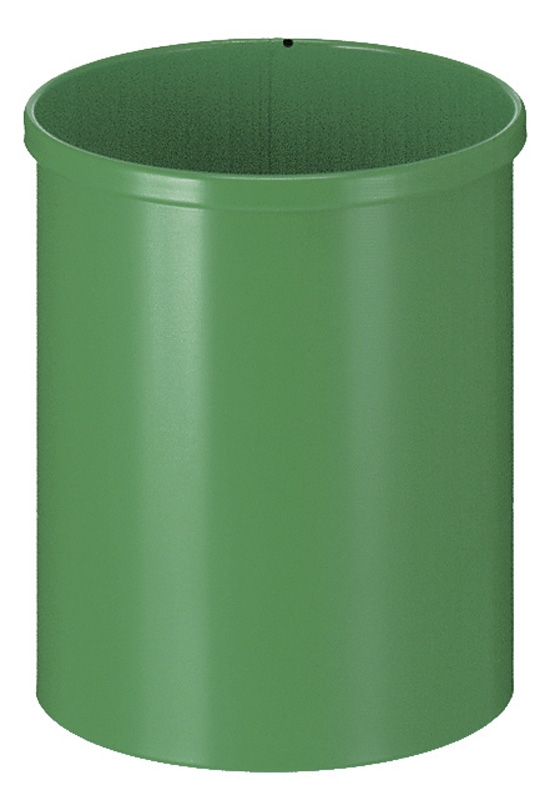 Ronde papierbak 15 ltr - Uit assortiment groen