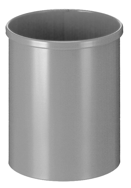 Ronde papierbak 15 ltr aluminium