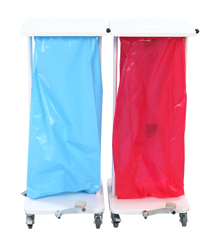 Saekko Boy met deksel en voetpedaal, 60 ltr wit