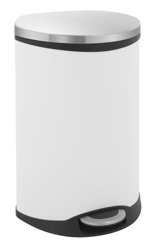 Shell Bin pedaalemmer 50 ltr, EKO wit, mat RVS