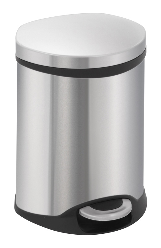 Shell Bin pedaalemmer 6 ltr, EKO mat RVS