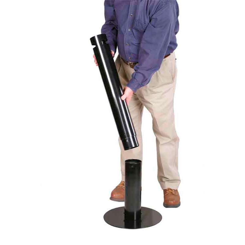 Smokers' Pole, Rubbermaid zilver